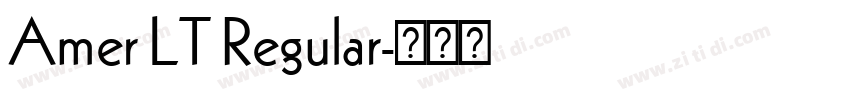 Amer LT Regular字体转换